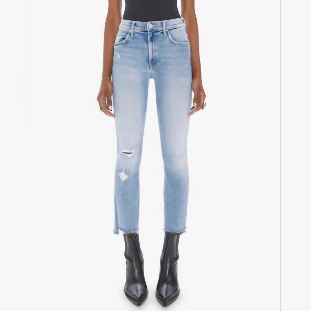 Mother Insider Crop Step Fray